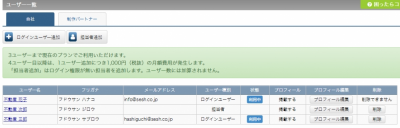 ユーザーの削除